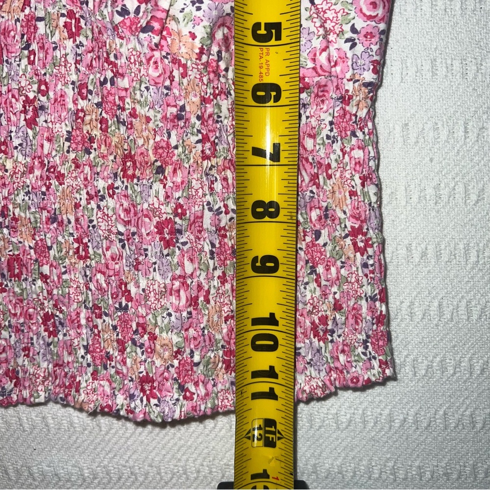 Women’s Y2K Babydoll Cami Tank Top Womens Size Small Coquette Milkmaid Floral - Picture 5 of 5